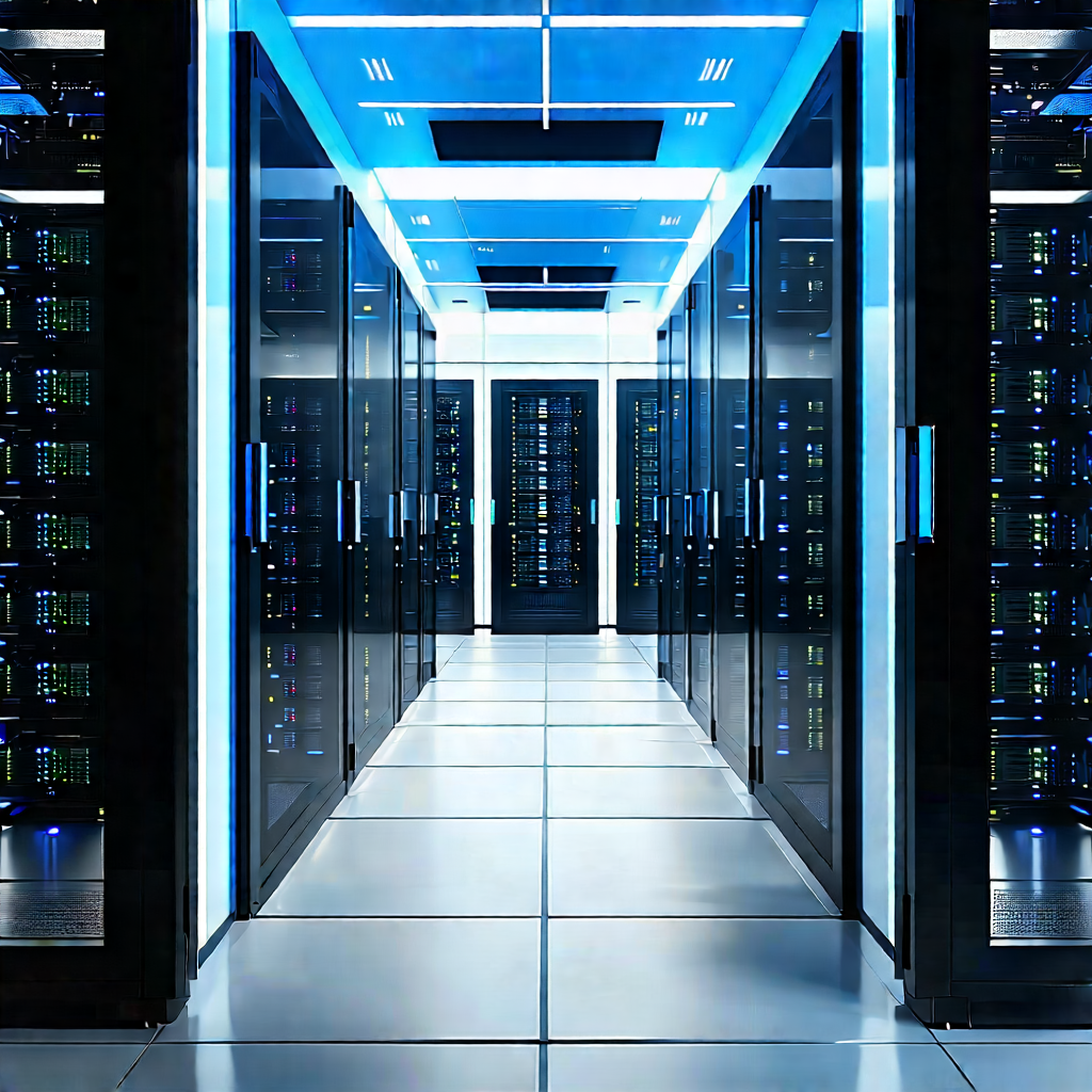 Futuristic server room