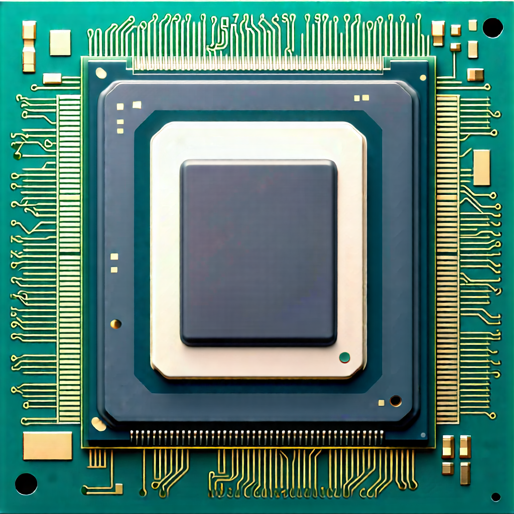 Close-up of microprocessor