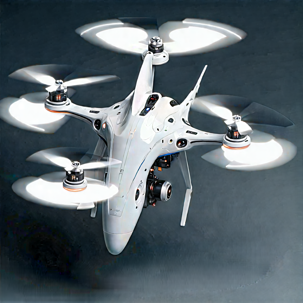 Drone with digital artwork