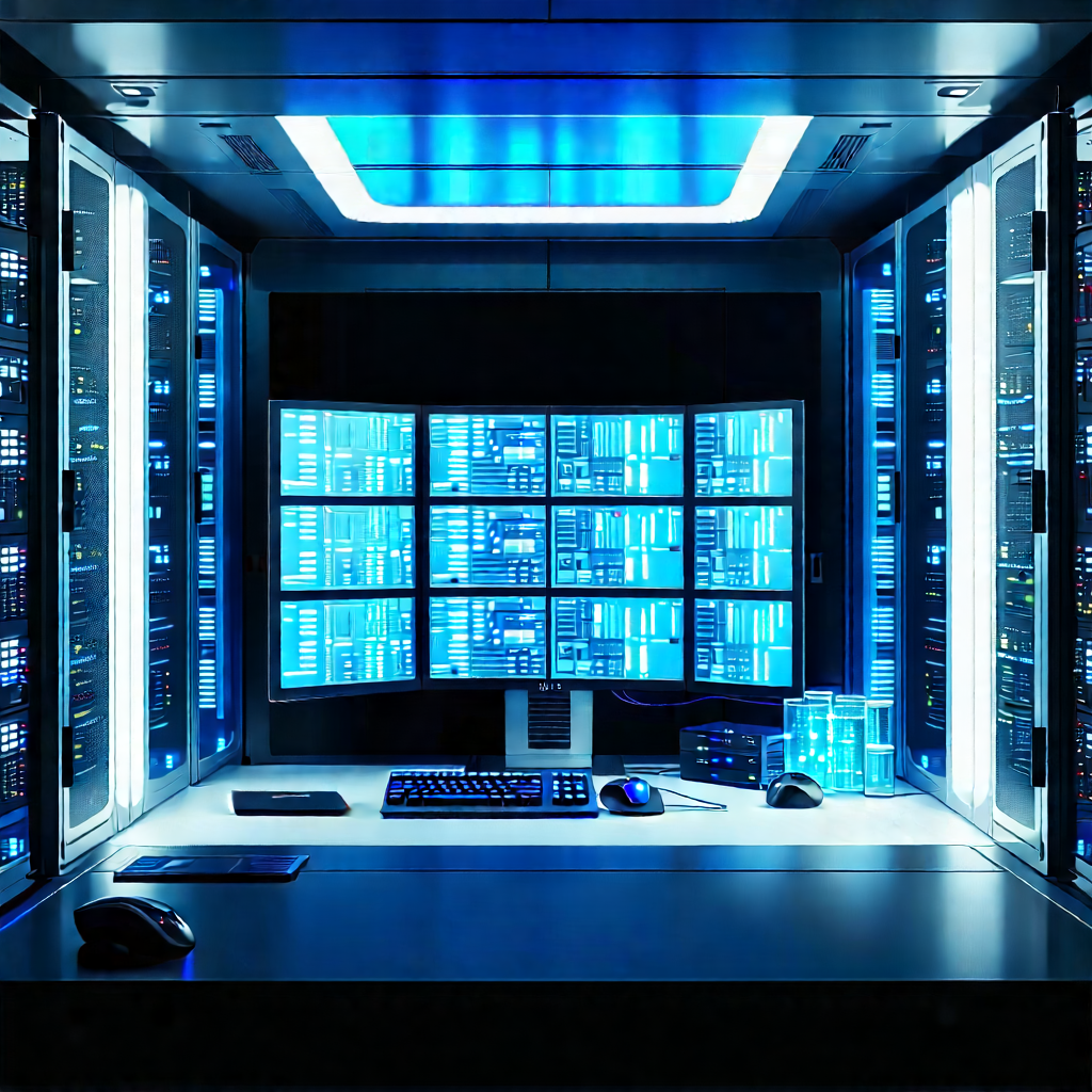 Futuristic server room