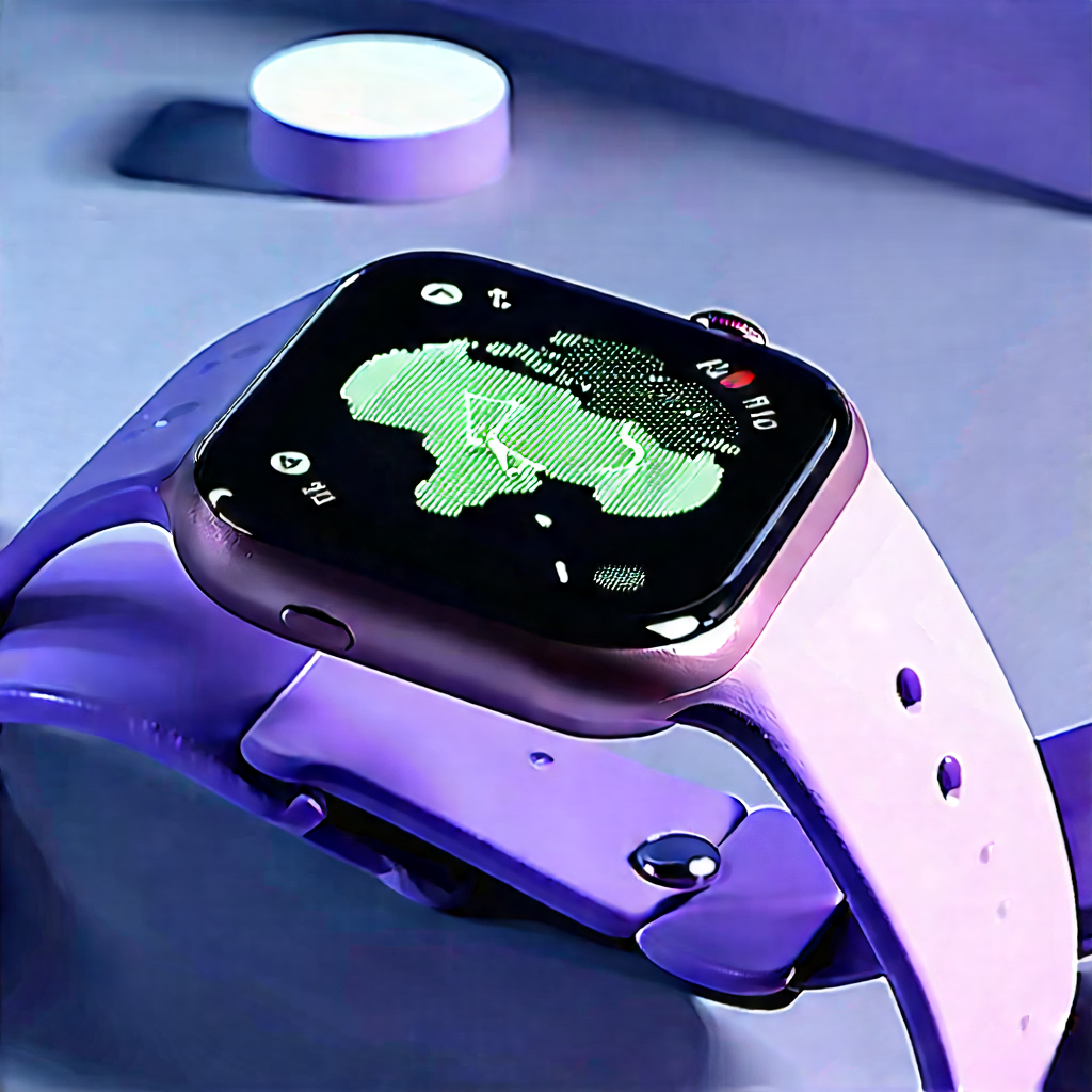 Smart watch with (digital:1.12) artwork