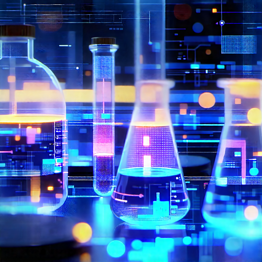 Futuristic research laboratory