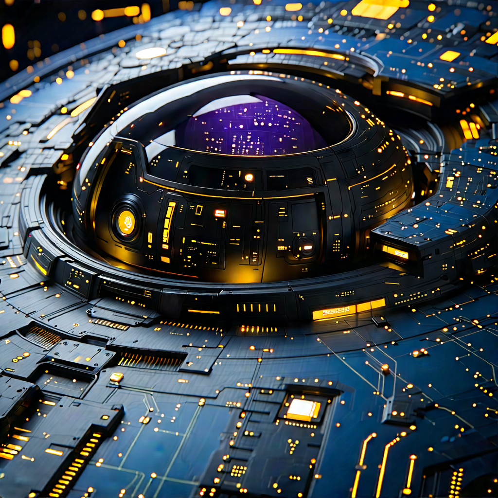 Close-up of sensor array