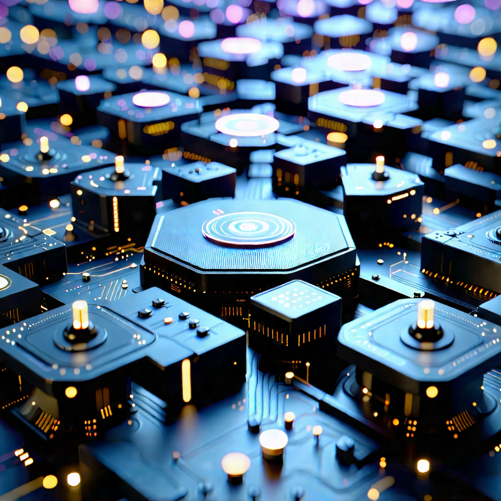 Close-up of sensor array
