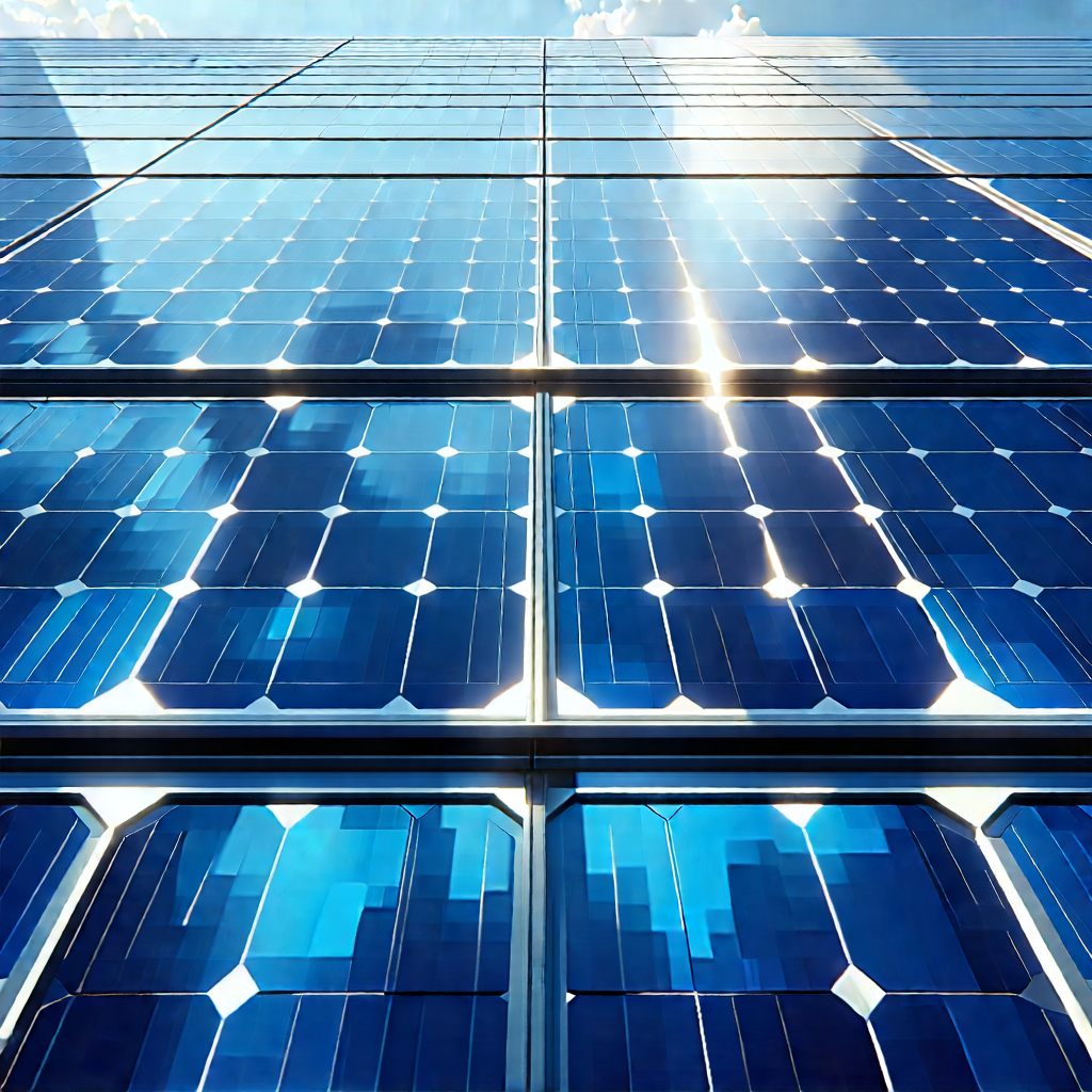 Solar panel with laser scanning