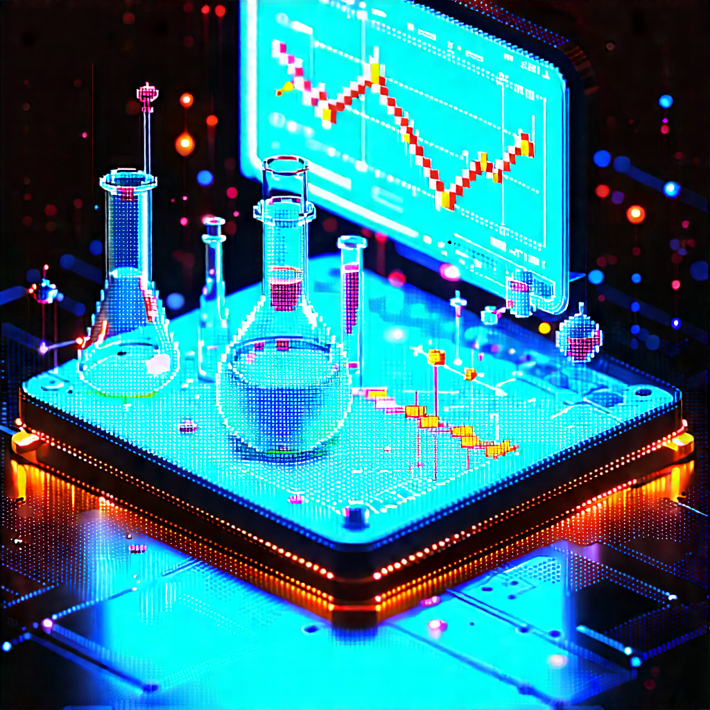 Financial Technology In Modern Laboratory With Image, There