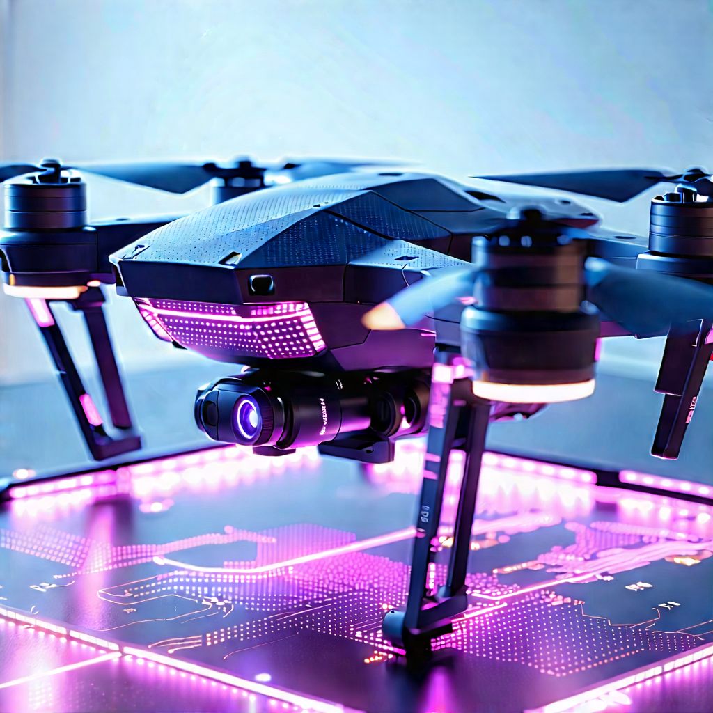 Drone with holographic display