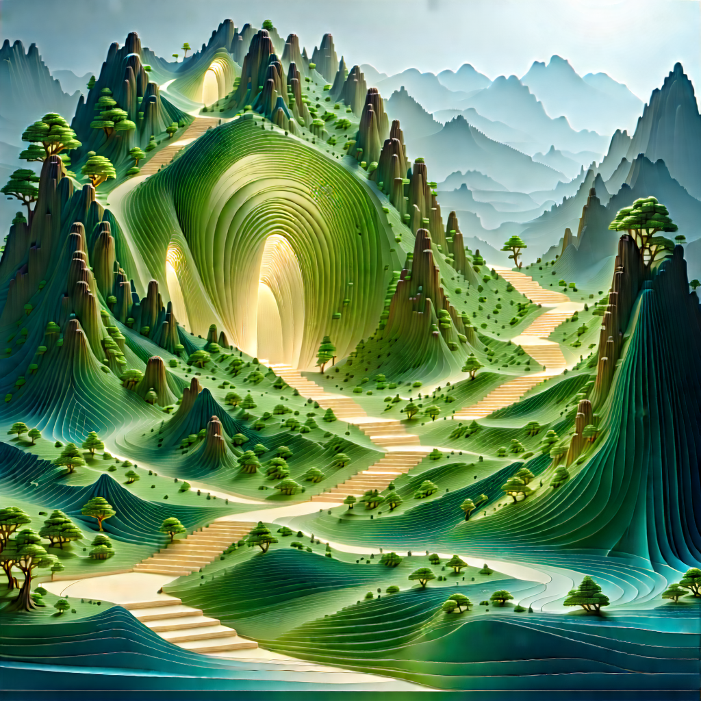 Big Data Visualization With Painting Mountainous