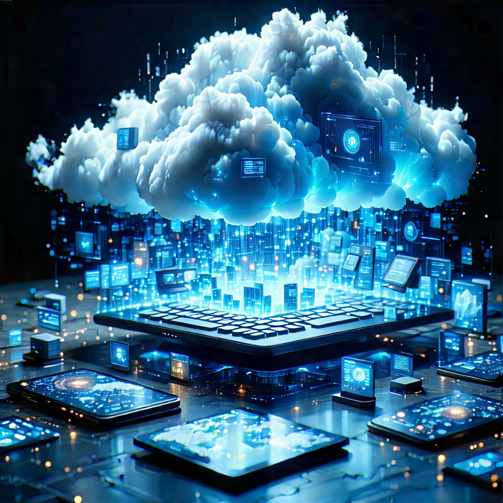 Cloud Computing Visualization With Image, There