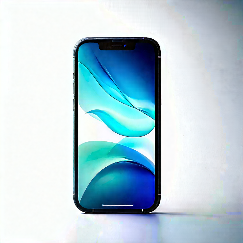 Smartphone With User Interface With Black Iphone
