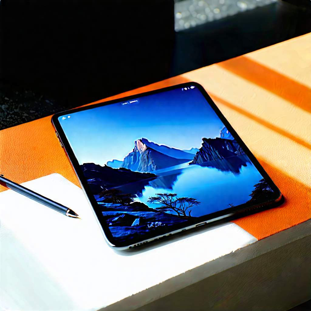 Tablet With User Interface With Table Large,