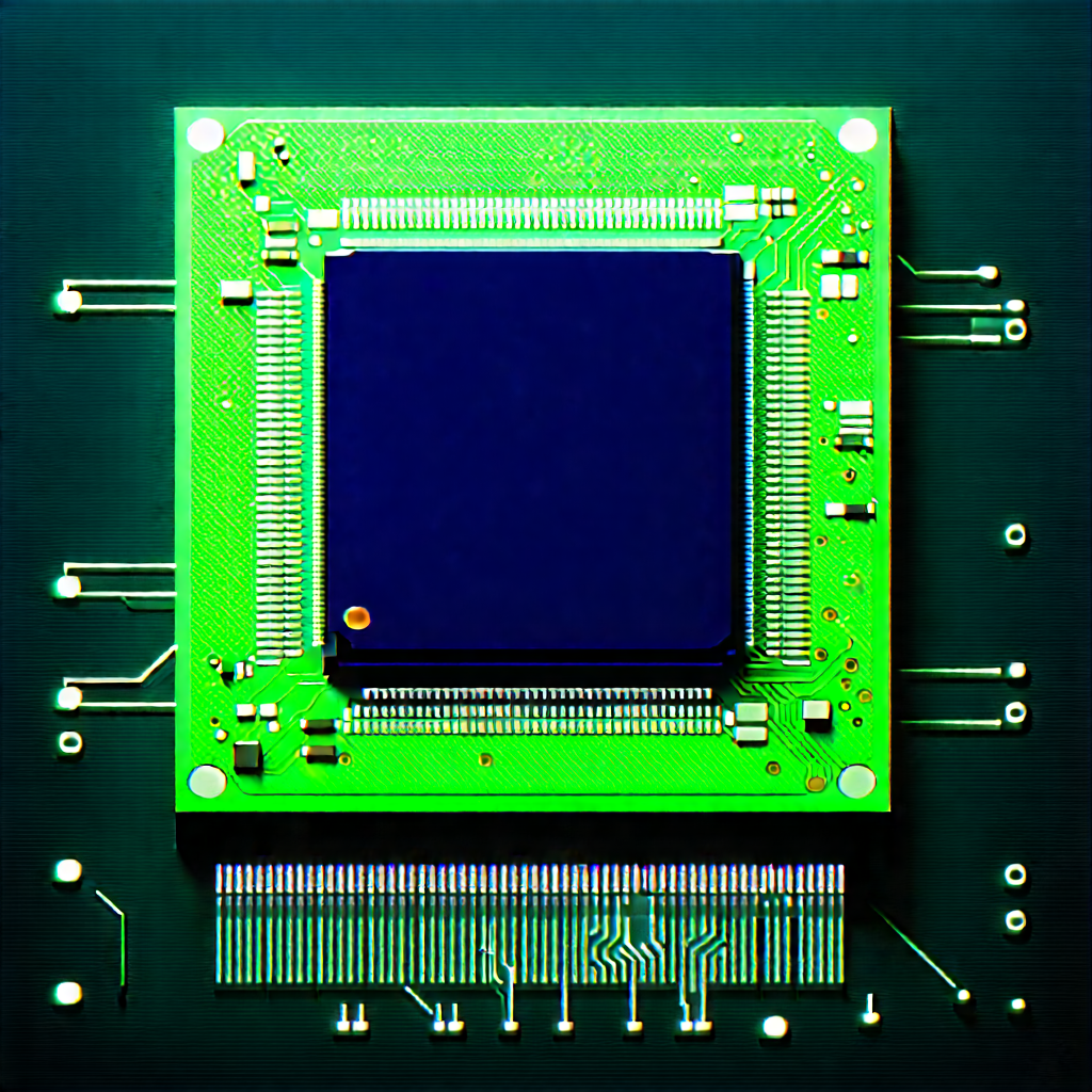 Close-up of microprocessor