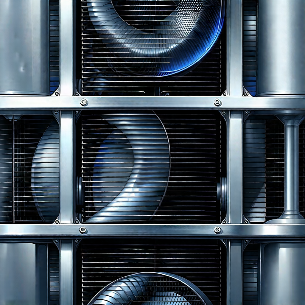 Close-up of cooling system