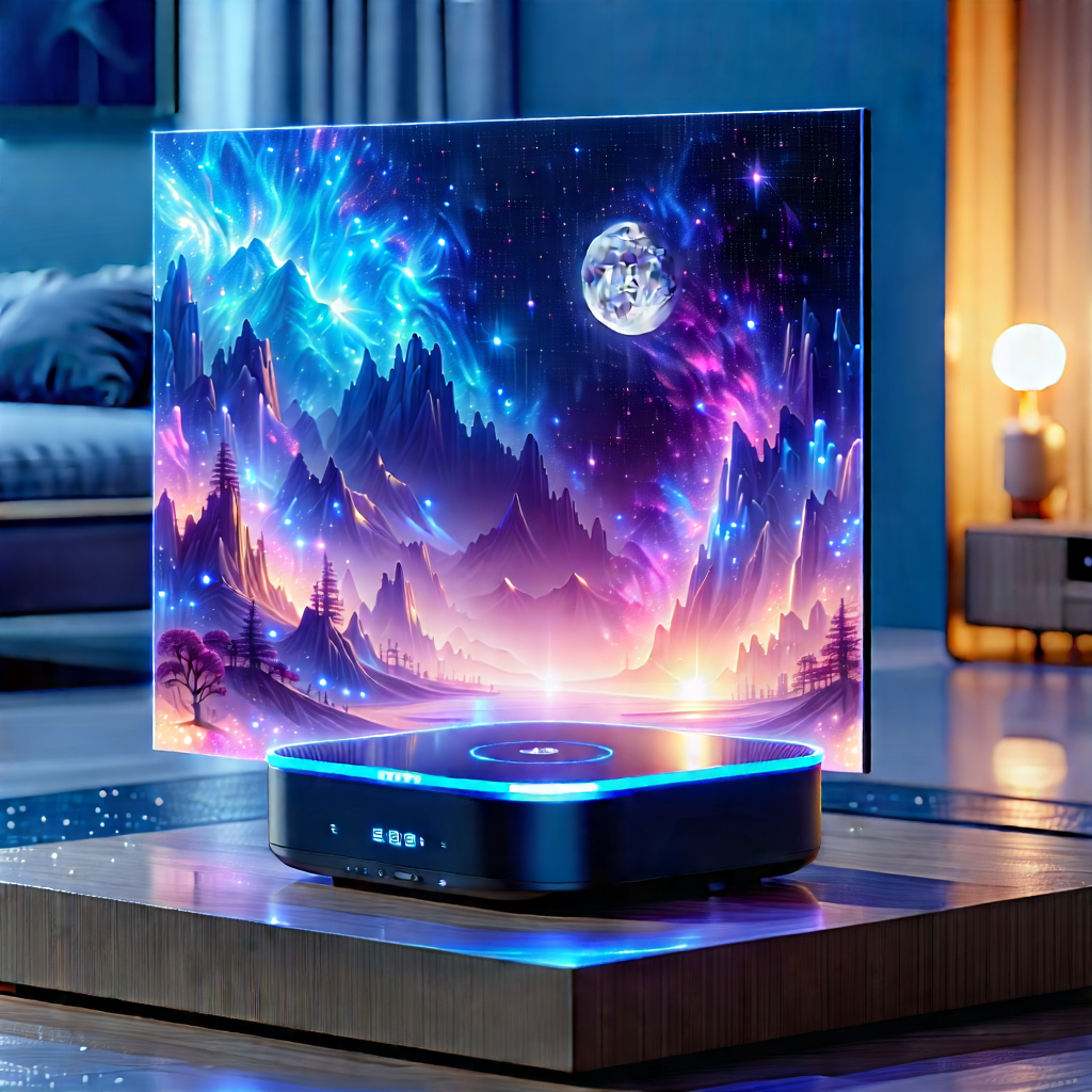 Smart Home Device With (digital:1.34) Artwork With Large, Colorful