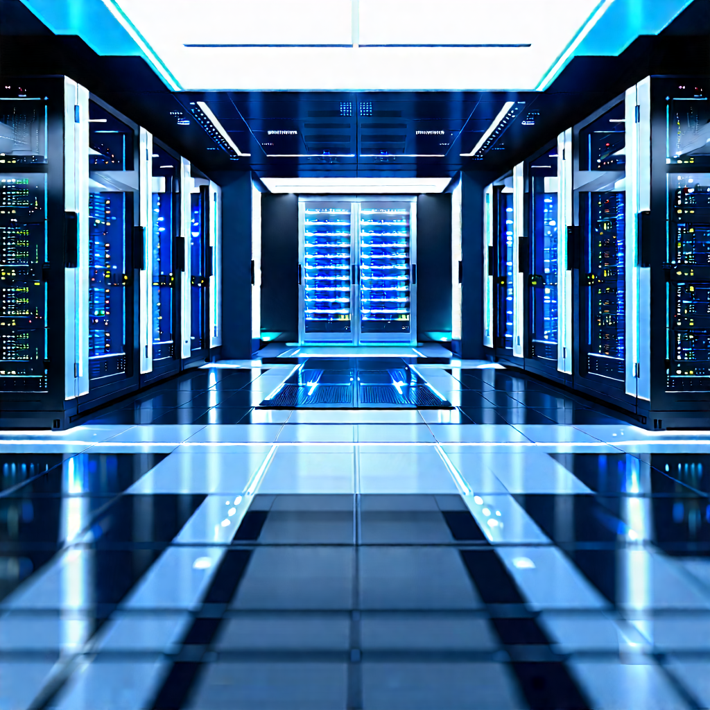 Futuristic server room