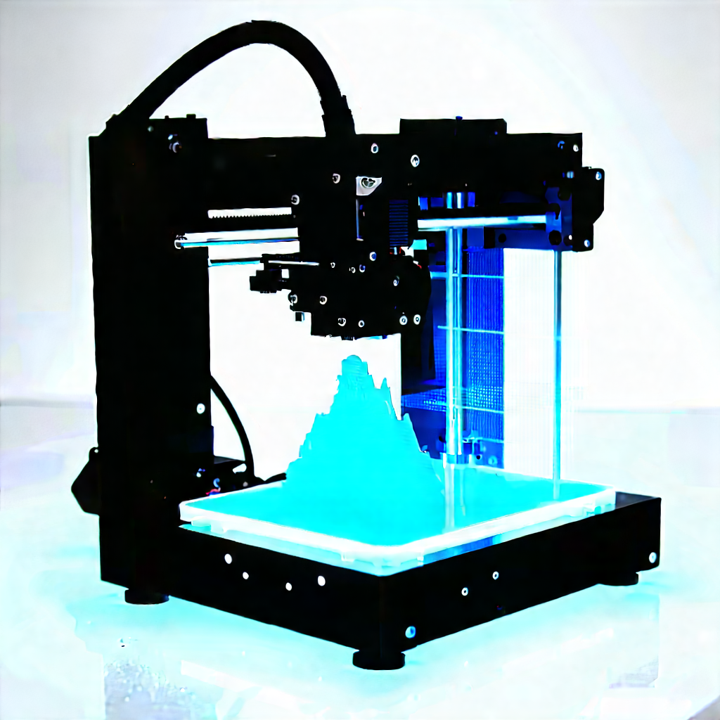 3d Printer With Holographic Projection With Printer Shown