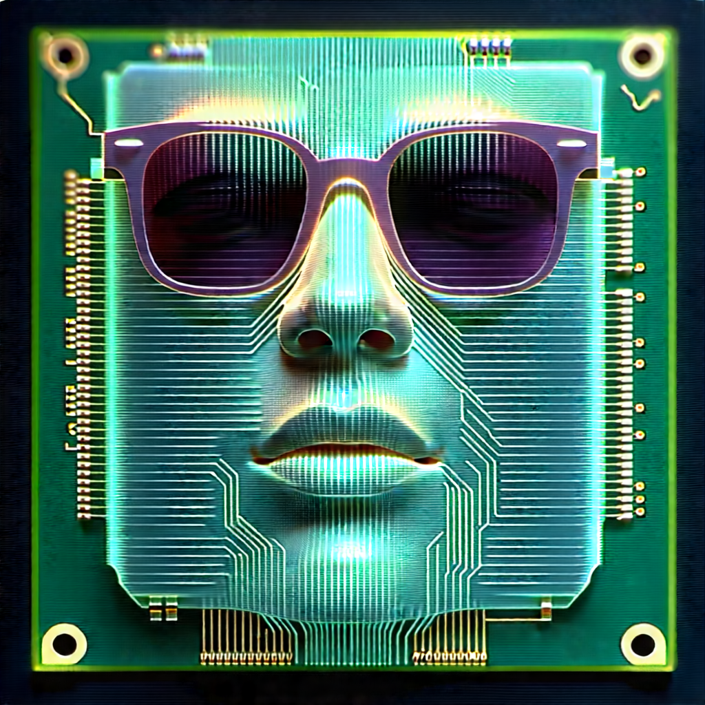 Microchip with laser scanning