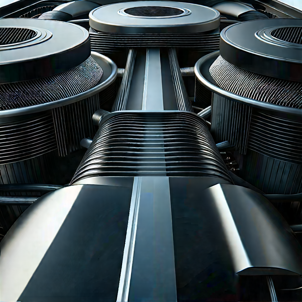Close-up of cooling system