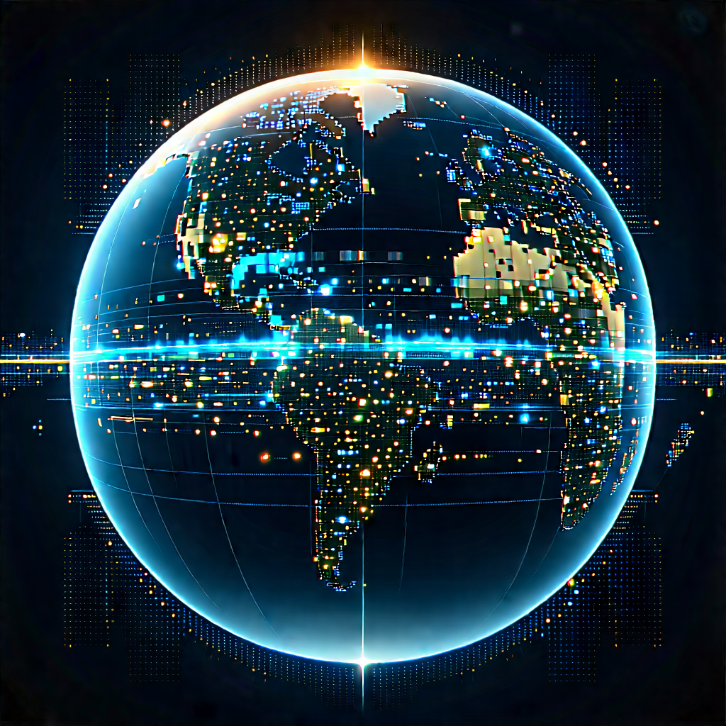 Big Data Visualization With Blue White