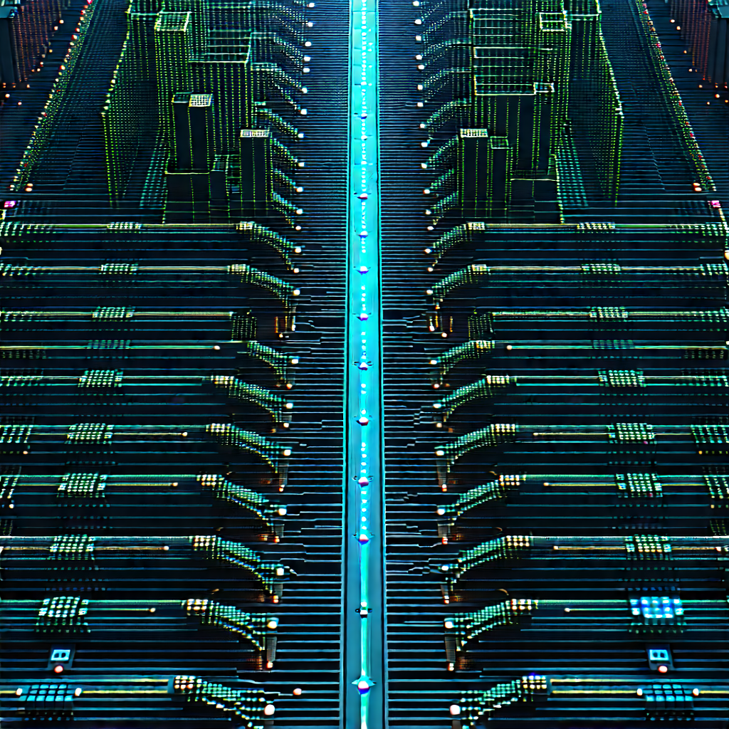 Close-up of sensor array