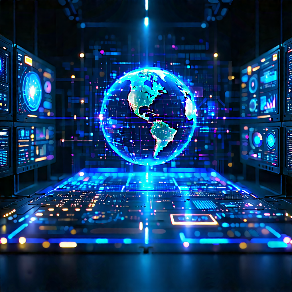Big Data Visualization With Large, Blue,