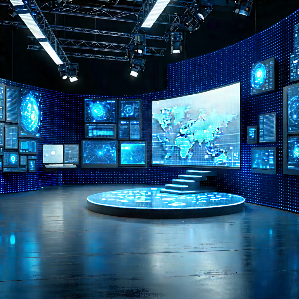 Entertainment technology in manufacturing facility