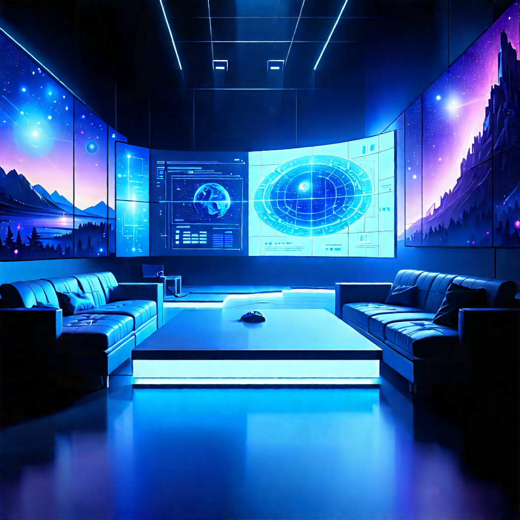 Entertainment Technology In Research Center With Image, There
