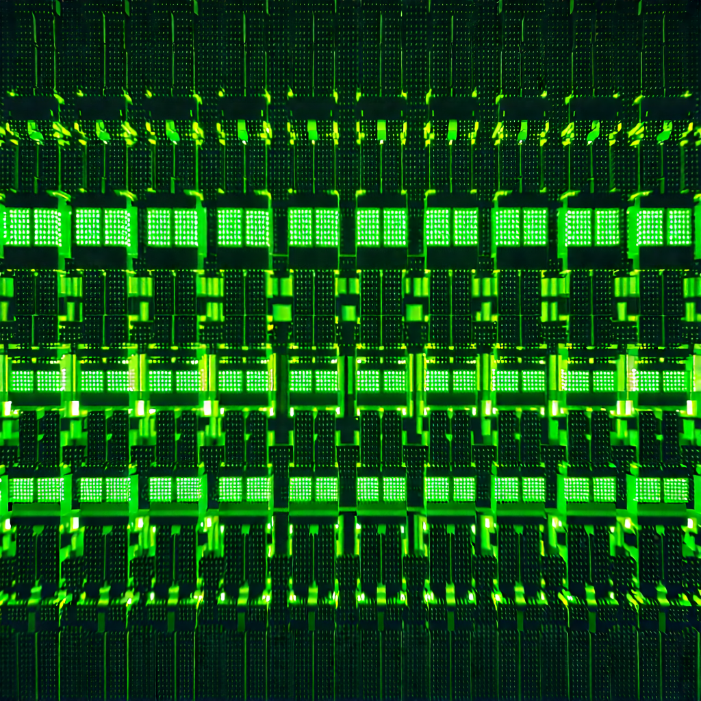 Close-up of sensor array