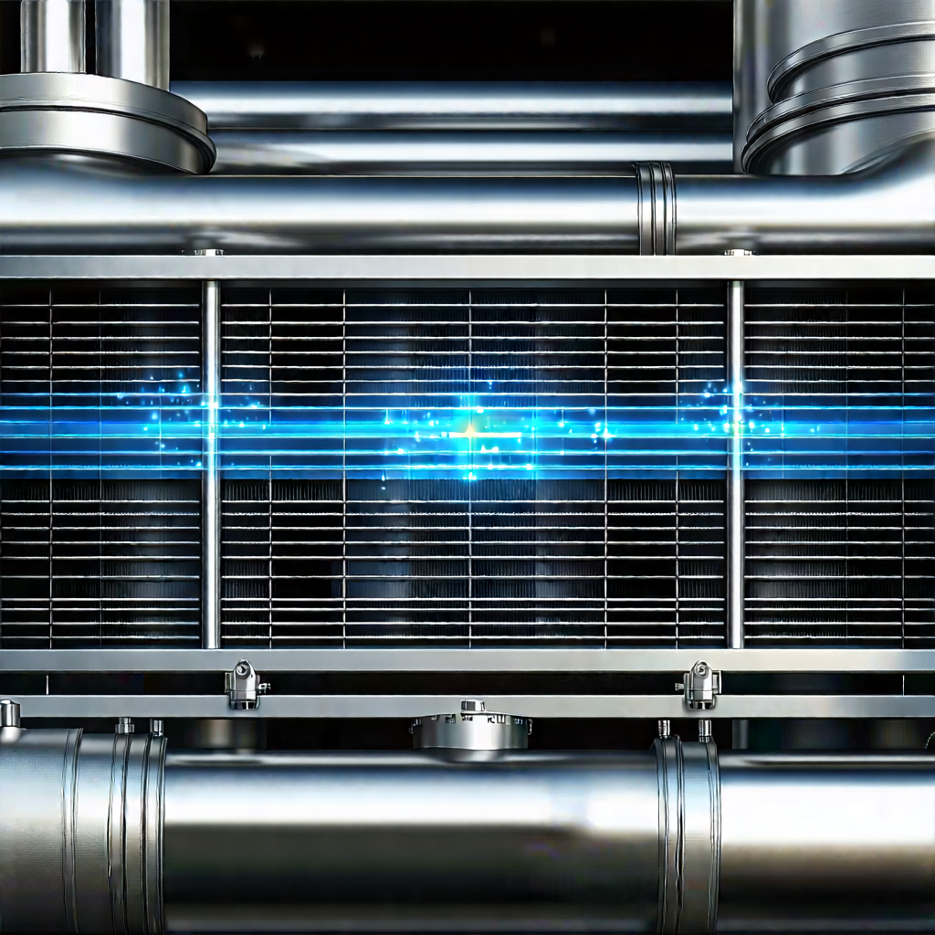 Close-up of cooling system
