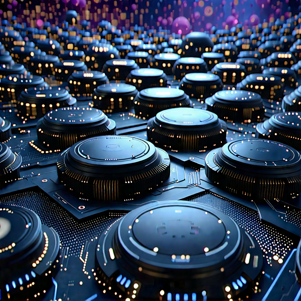 Close-up of sensor array