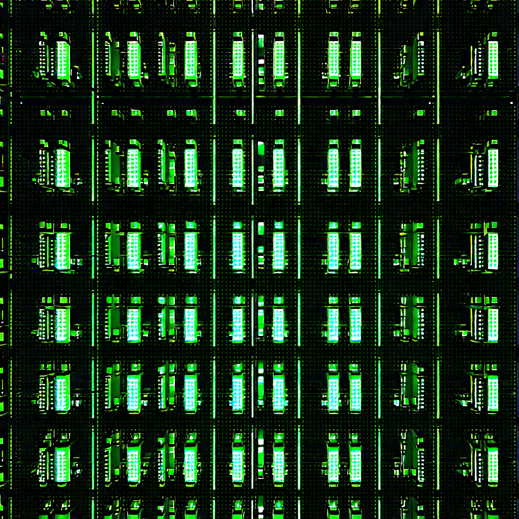 Close-up of sensor array