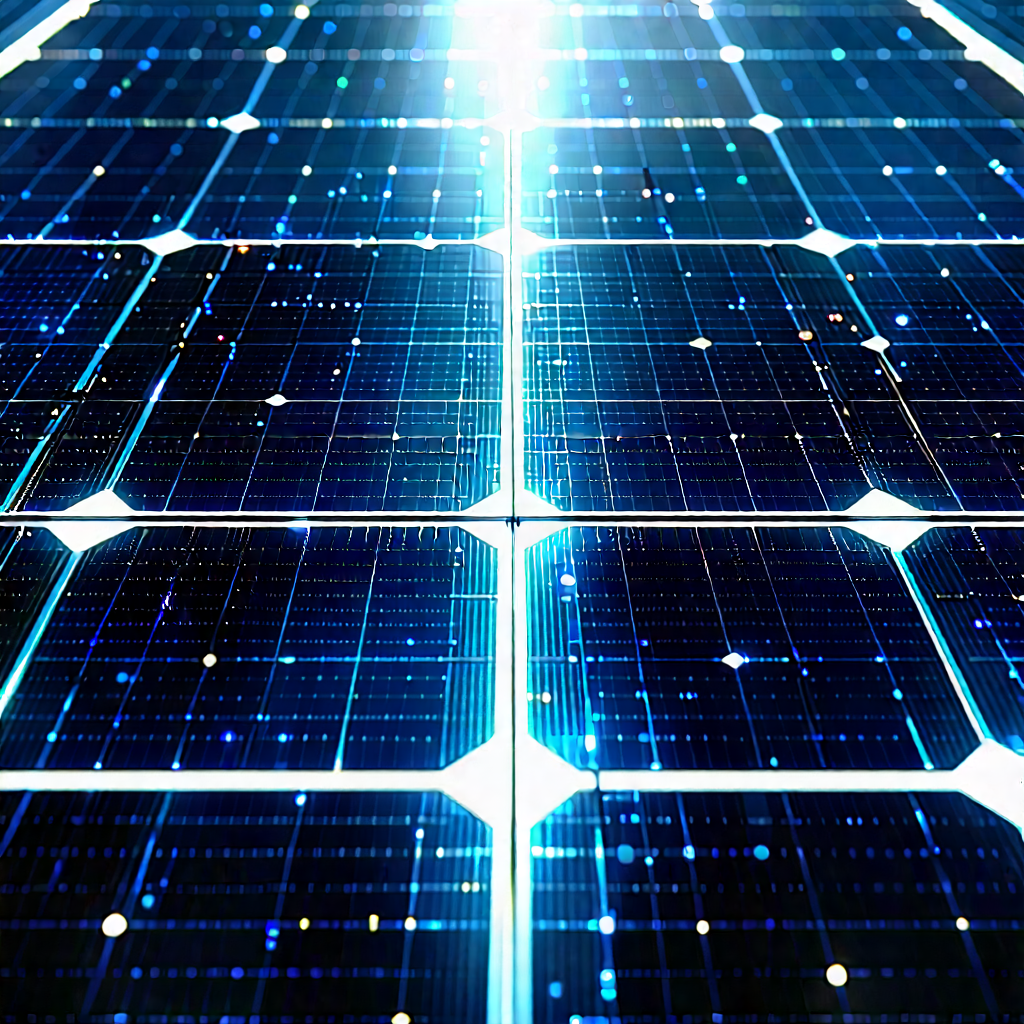 Solar panel with data streams