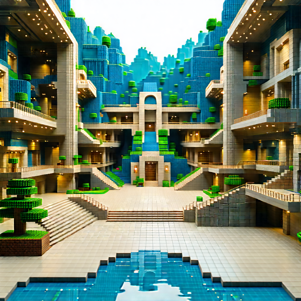 Educational Technology In Research Center With Model City