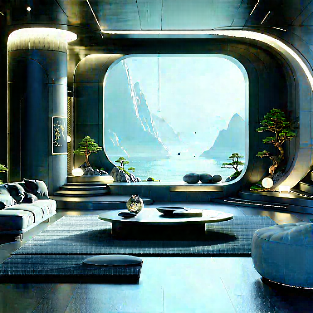 Futuristic Smart Home With Image, There