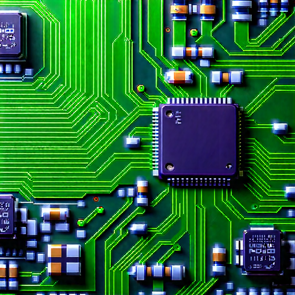 Close-up of electronic circuit