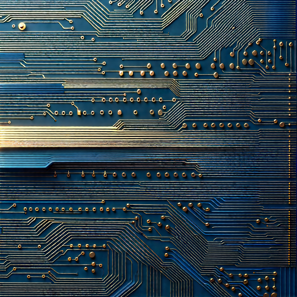Circuit board with data streams