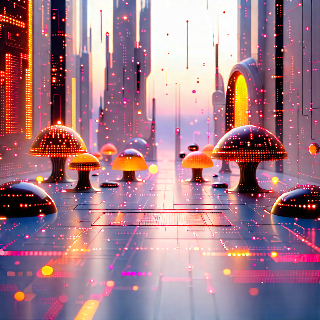 Futuristic Tech Startup Office With Image, There