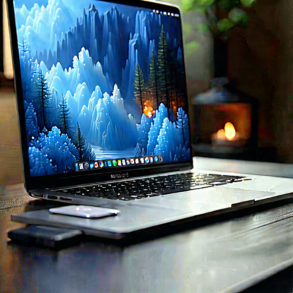 Laptop with streaming content