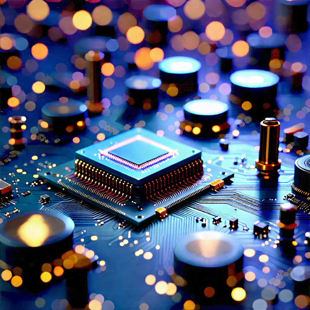Close-up Of Sensor Array With Close-up Computer