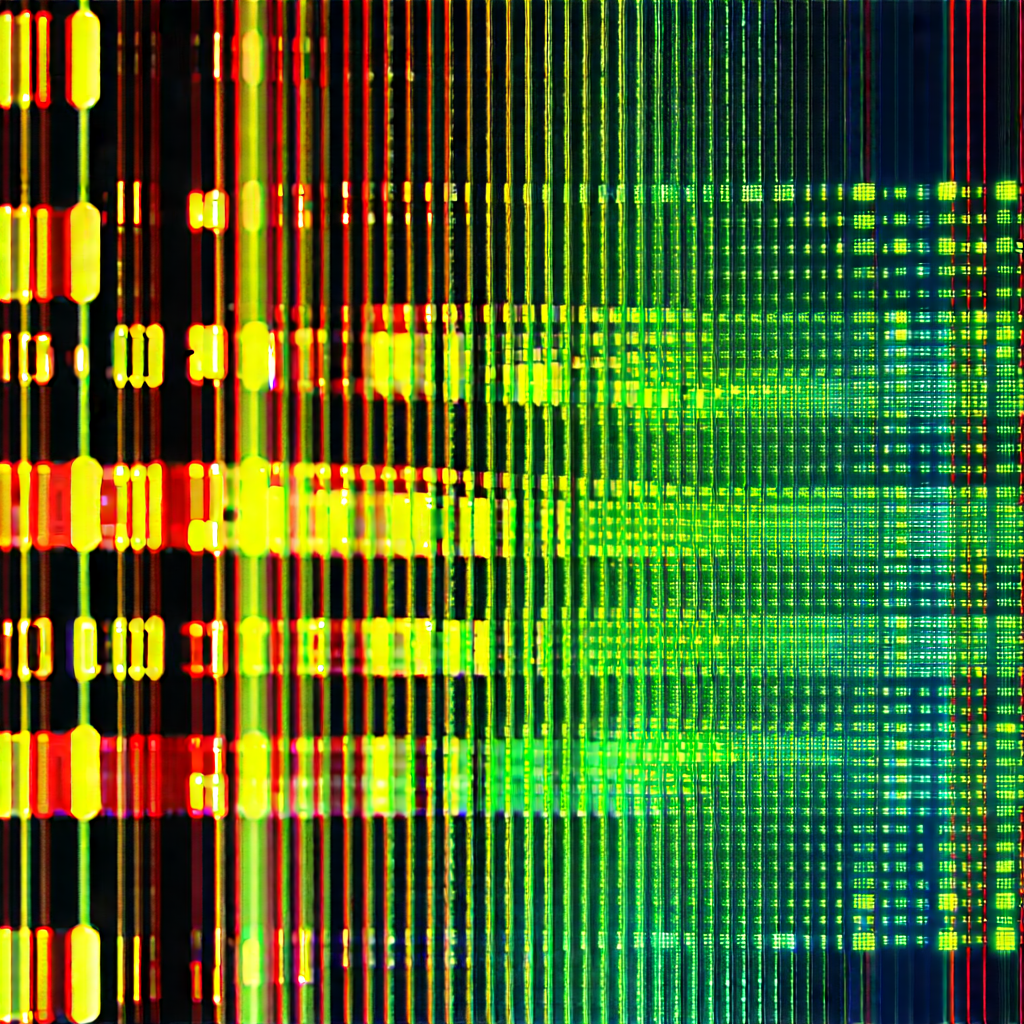 Close-up of sensor array