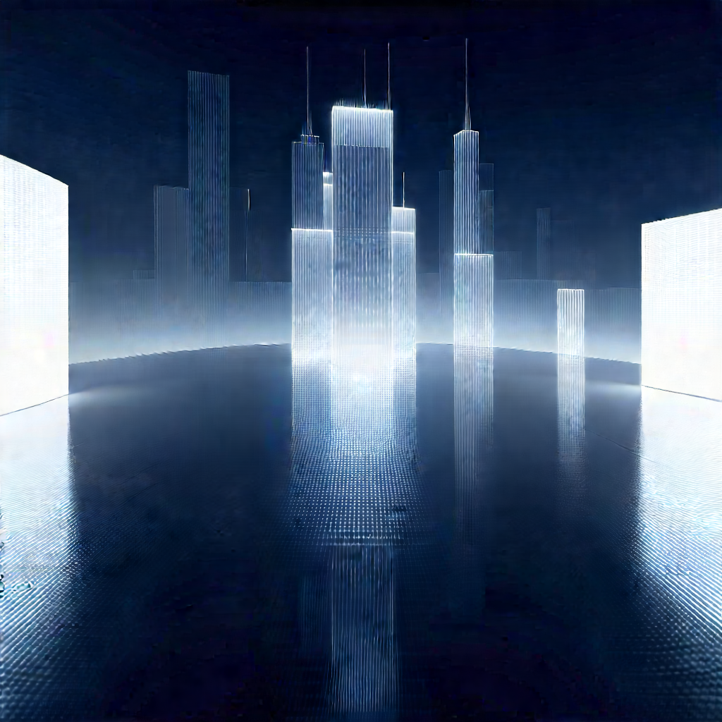 Big Data Visualization With Futuristic Cityscape