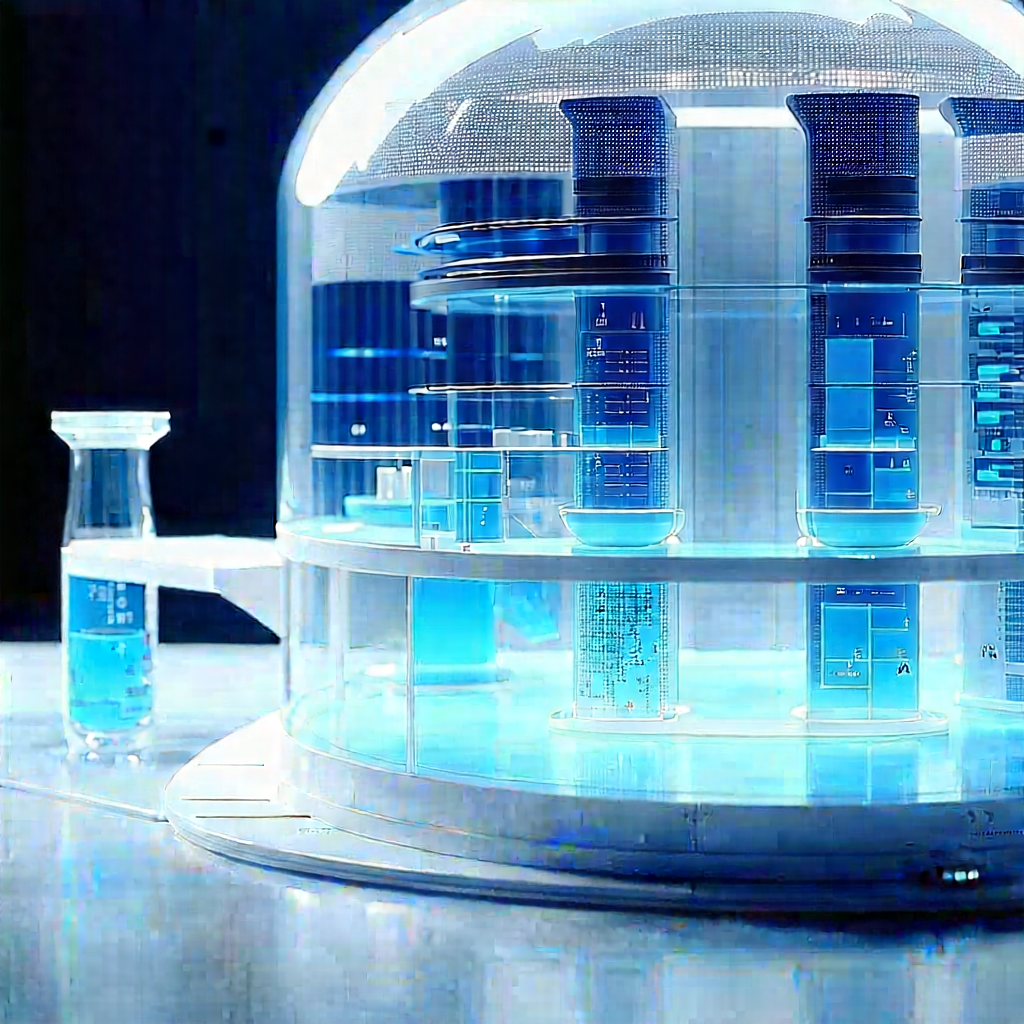 Futuristic Research Laboratory With Large, Futuristic-looking