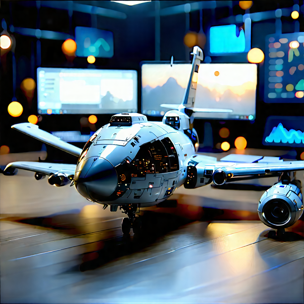 Aerospace Technology In Tech Office With Small Model