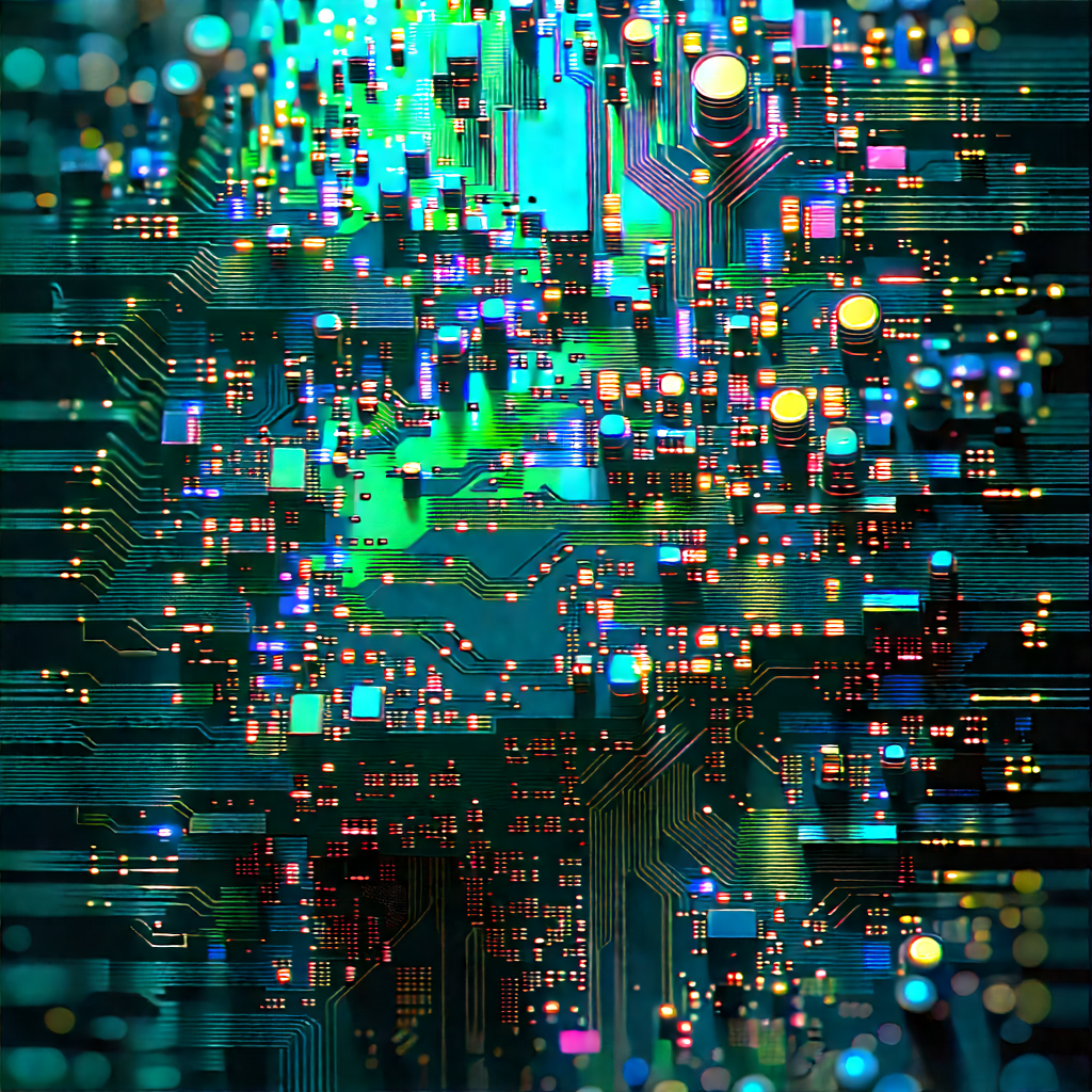 Circuit board with holographic projection