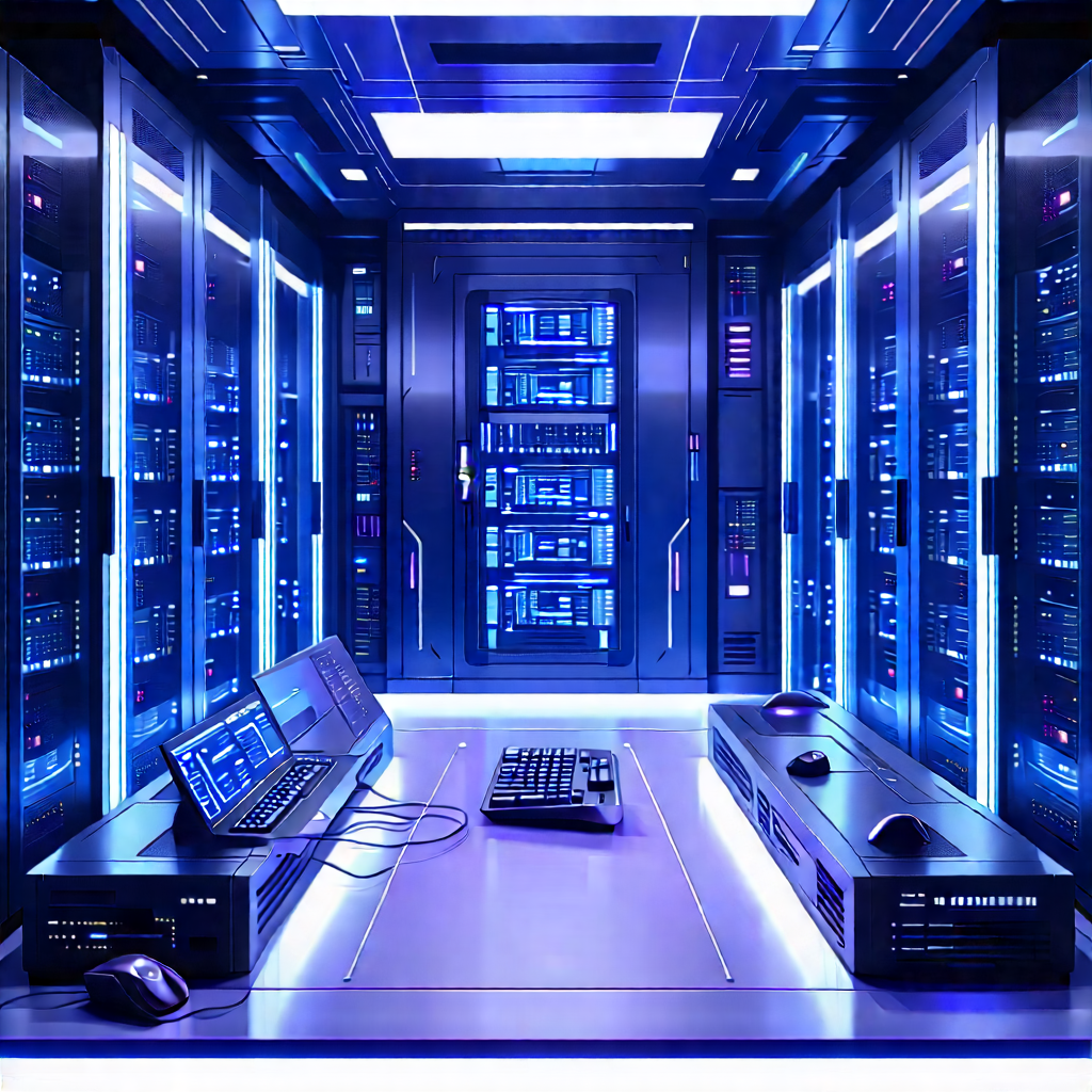 Futuristic server room