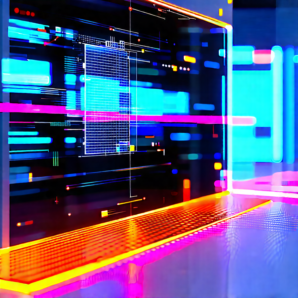Entertainment Technology In Modern Laboratory With Computer Monitor