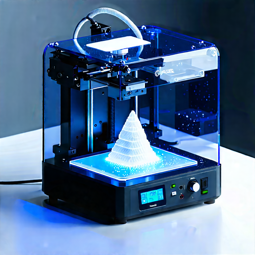3d Printer With (digital:1.28) Particles With Printer Process