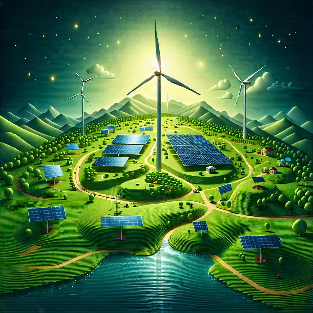 Innovative Renewable Energy Design With Image, There