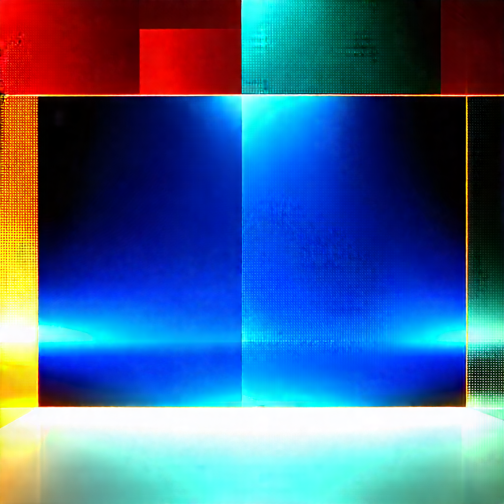 Financial Technology In (modern:1.41) Laboratory With Close-up Blue