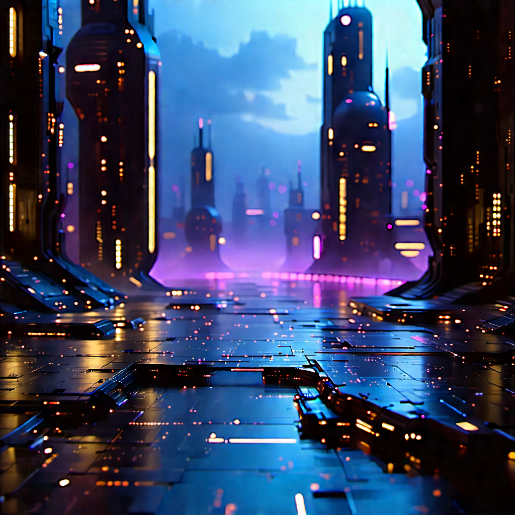 (futuristic:1.36) innovation hub